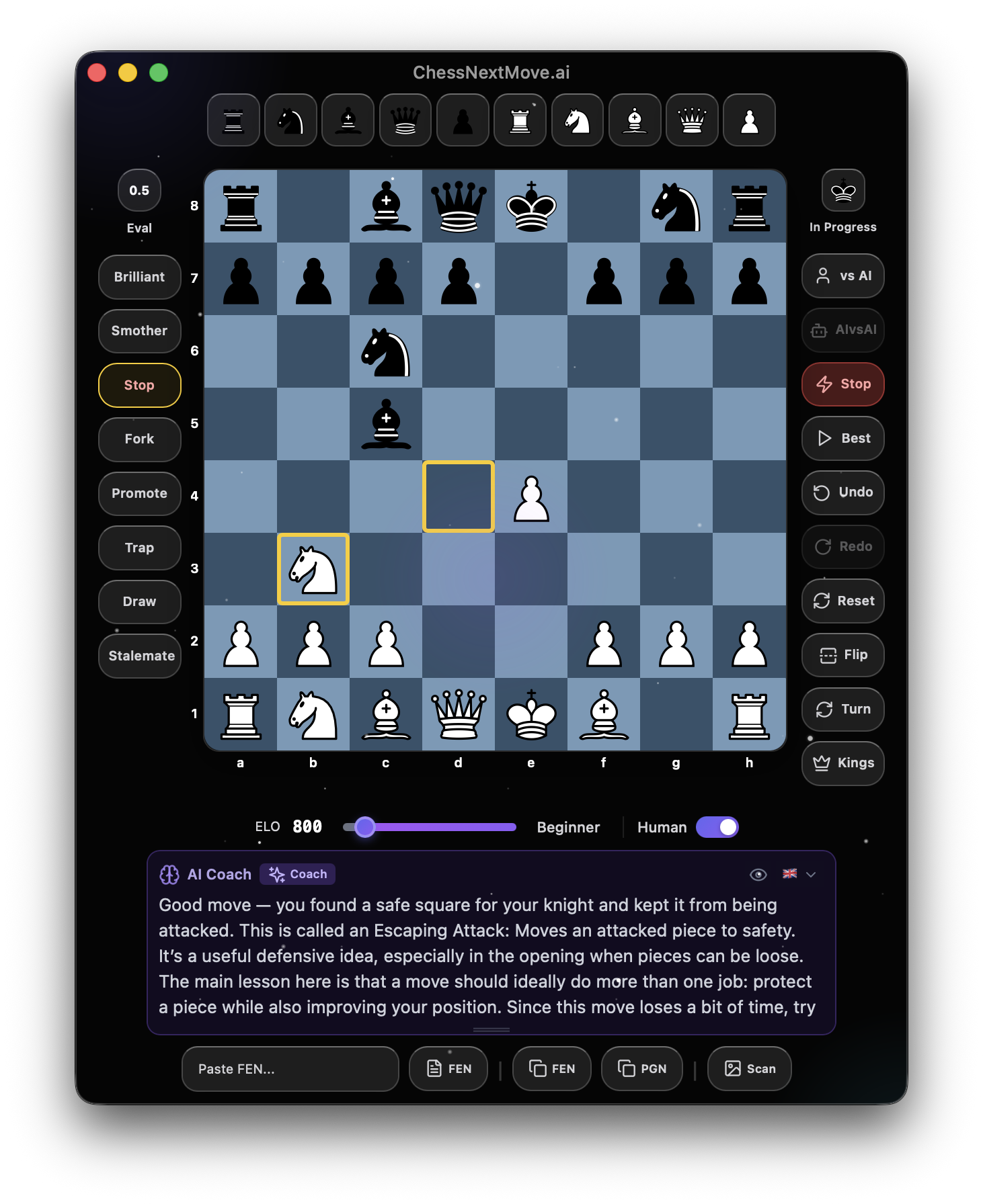 Chess Next Move Desktop App